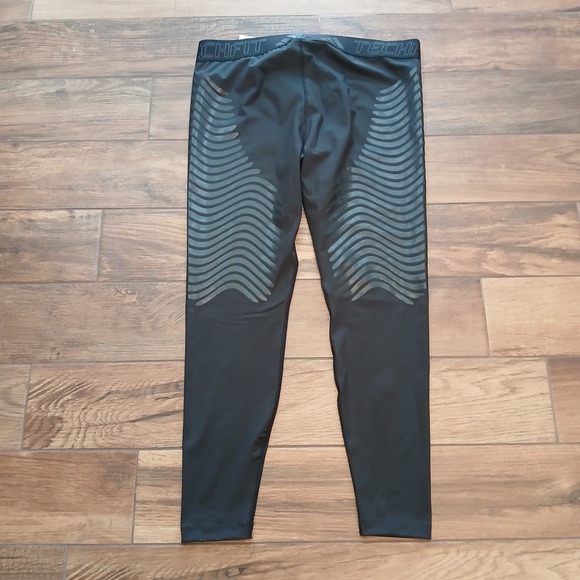 Adidas Techfit Compression Tights  2XL XXL Black Training Leggings HS9812 - Picture 8 of 9